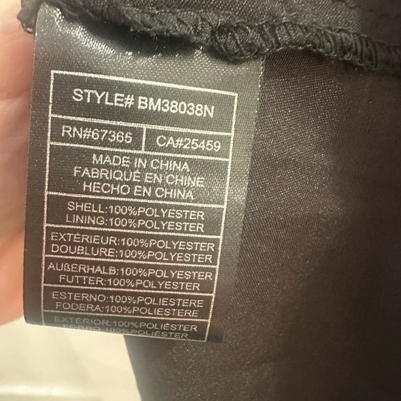 Steve Madden BB Dakota Black & White Animal Print V-Neck Dress Size Large NWT - Picture 6 of 6